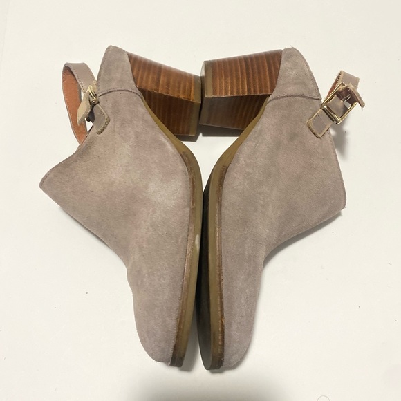 Natalia Blanco Suede Mules Heels - Picture 3 of 6